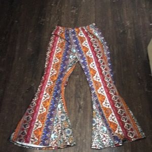 Bell Bottom Knit Pants.  Inseam 26”